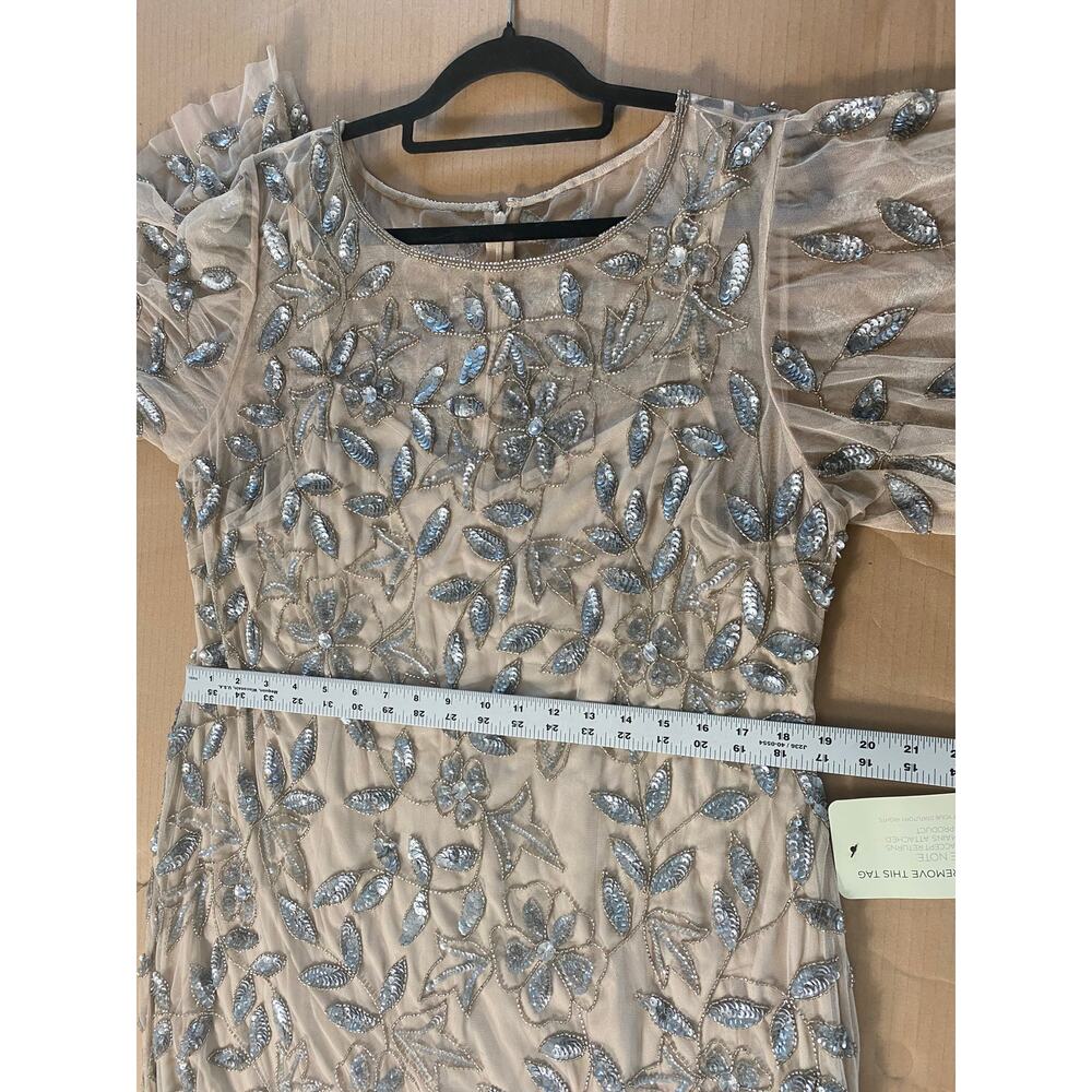 NWT ADRIANNA PAPELL DRESS GOWN MOTHER OF THE BRIDE FORMAL EVENING WEDDING GUEST - Picture 15 of 16